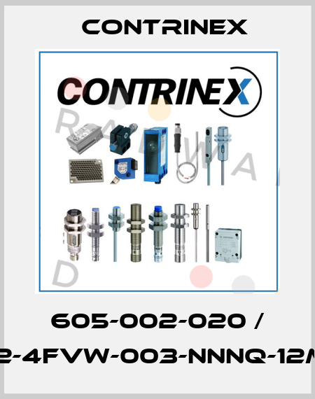 605-002-020 / S12-4FVW-003-NNNQ-12MG Contrinex