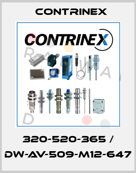 320-520-365 / DW-AV-509-M12-647 Contrinex