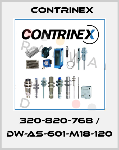 320-820-768 / DW-AS-601-M18-120 Contrinex