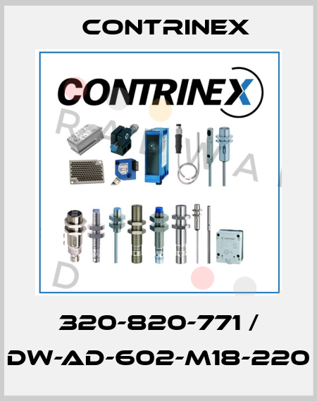 320-820-771 / DW-AD-602-M18-220 Contrinex