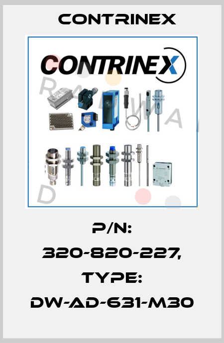 p/n: 320-820-227, Type: DW-AD-631-M30 Contrinex