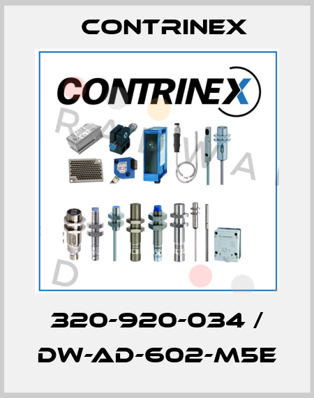 320-920-034 / DW-AD-602-M5E Contrinex