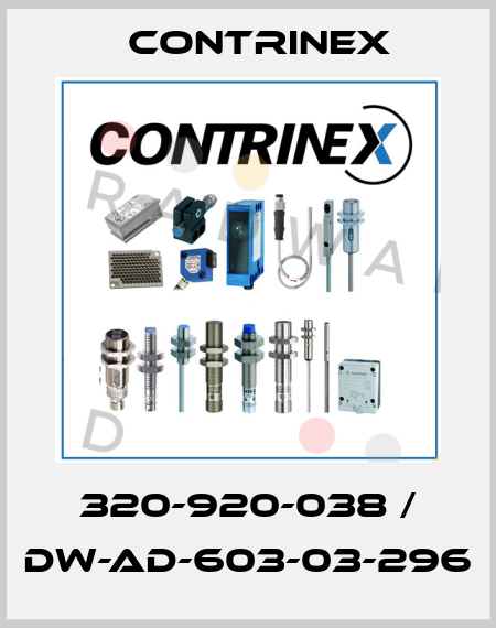 320-920-038 / DW-AD-603-03-296 Contrinex