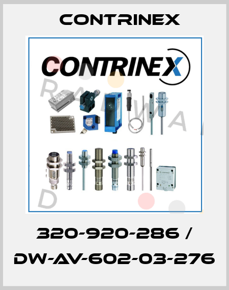 320-920-286 / DW-AV-602-03-276 Contrinex