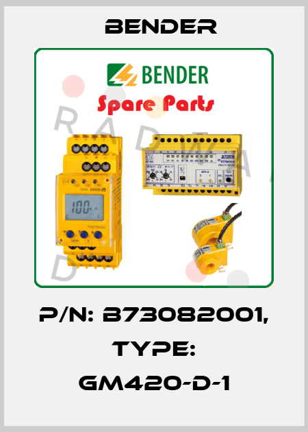 p/n: B73082001, Type: GM420-D-1 Bender