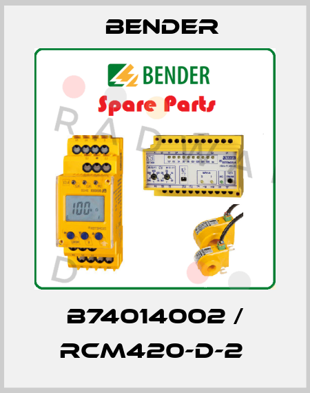 B74014002 / RCM420-D-2  Bender