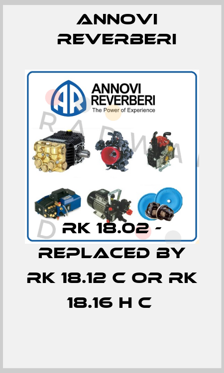 RK 18.02 - replaced by RK 18.12 C or RK 18.16 H C  Annovi Reverberi