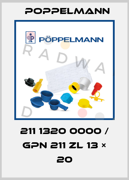 211 1320 0000 / GPN 211 ZL 13 × 20 Poppelmann