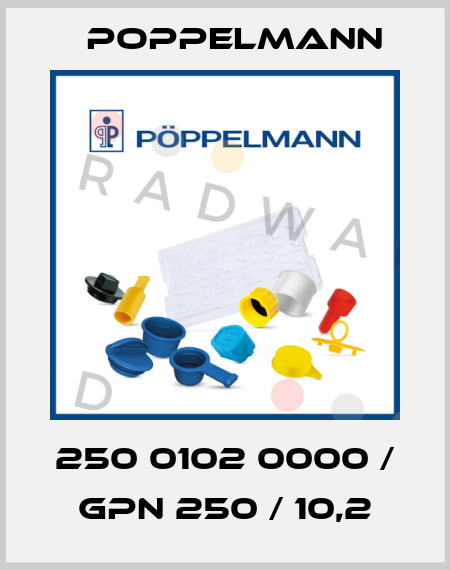 250 0102 0000 / GPN 250 / 10,2 Poppelmann