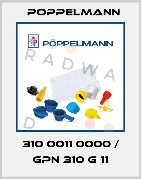 310 0011 0000 / GPN 310 G 11 Poppelmann