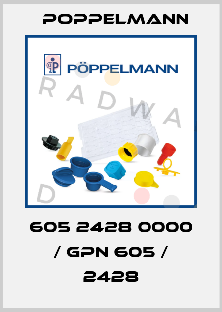 605 2428 0000 / GPN 605 / 2428 Poppelmann