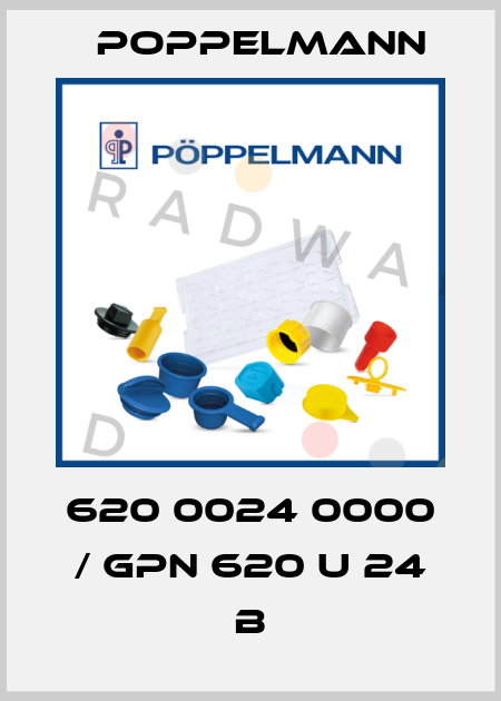 620 0024 0000 / GPN 620 U 24 B Poppelmann