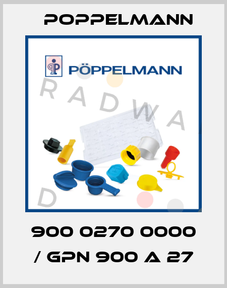 900 0270 0000 / GPN 900 A 27 Poppelmann