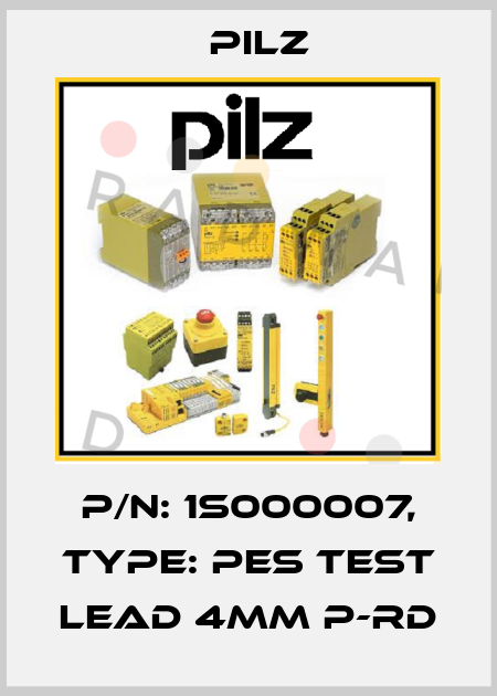 p/n: 1S000007, Type: PES test lead 4mm p-rd Pilz