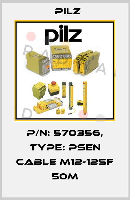 p/n: 570356, Type: PSEN cable M12-12sf 50m Pilz