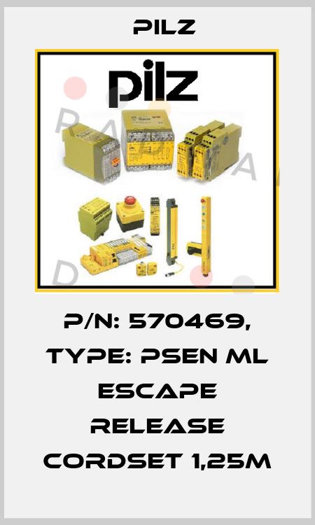 p/n: 570469, Type: PSEN ml escape release cordset 1,25m Pilz