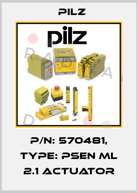 p/n: 570481, Type: PSEN ml 2.1 actuator Pilz