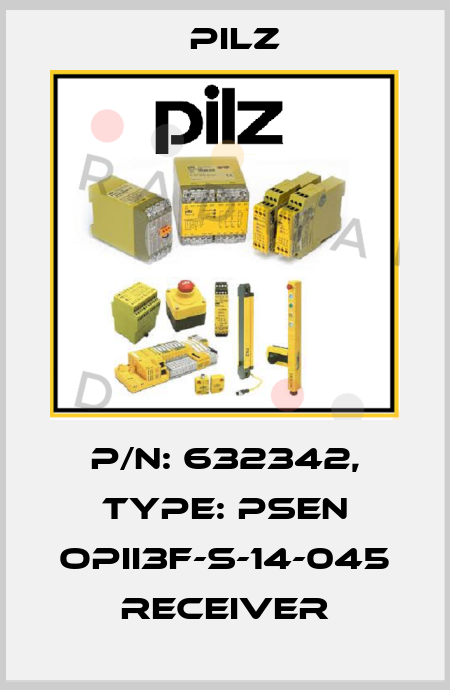 p/n: 632342, Type: PSEN opII3F-s-14-045 receiver Pilz