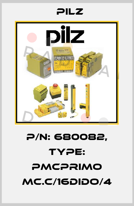p/n: 680082, Type: PMCprimo MC.C/16DIDO/4 Pilz