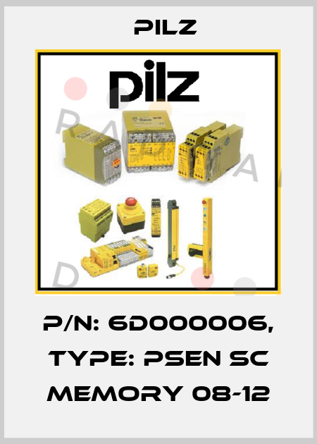 p/n: 6D000006, Type: PSEN sc memory 08-12 Pilz