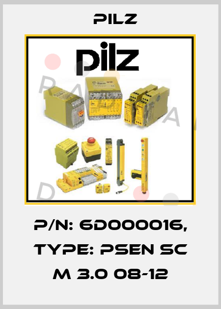 p/n: 6D000016, Type: PSEN sc M 3.0 08-12 Pilz