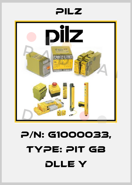 p/n: G1000033, Type: PIT gb DLLE y Pilz