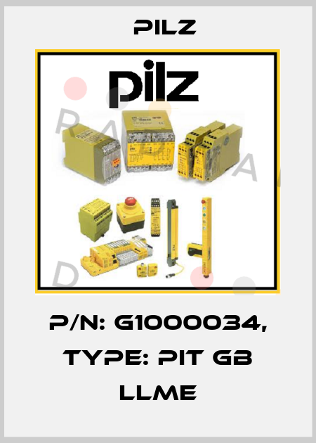 p/n: G1000034, Type: PIT gb LLME Pilz