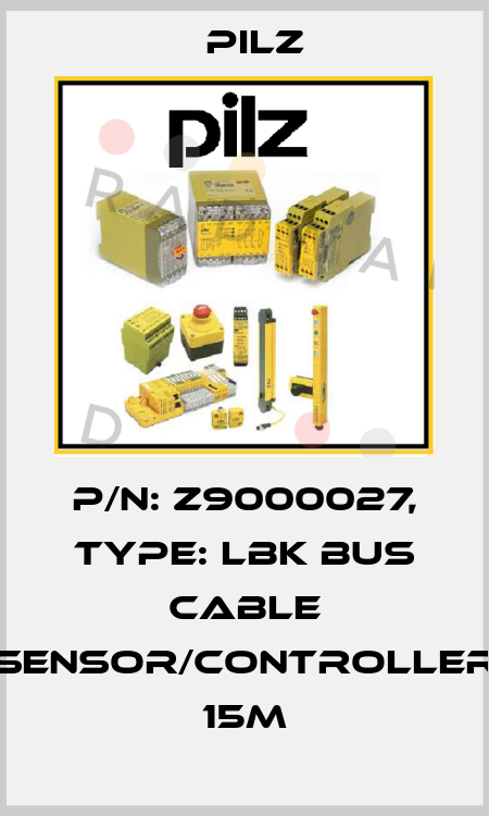 p/n: Z9000027, Type: LBK Bus Cable Sensor/Controller 15m Pilz