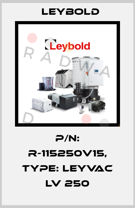 P/N: R-115250V15, Type: LEYVAC LV 250 Leybold