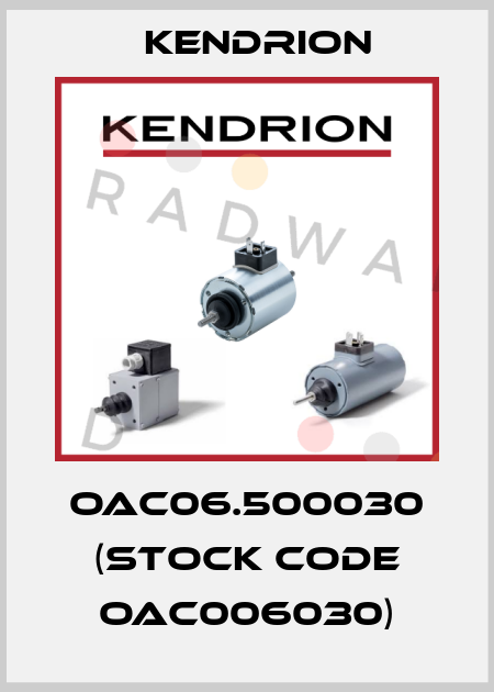 OAC06.500030 (stock code OAC006030) Kendrion