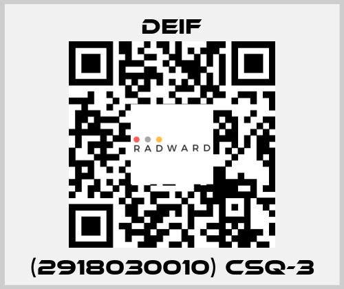 (2918030010) CSQ-3 Deif