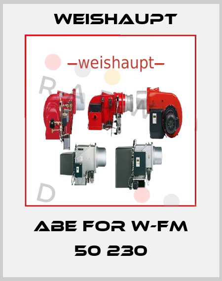ABE For W-FM 50 230 Weishaupt