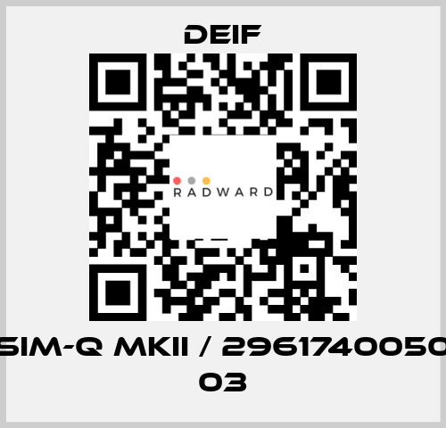 SIM-Q MKII / 2961740050 03 Deif
