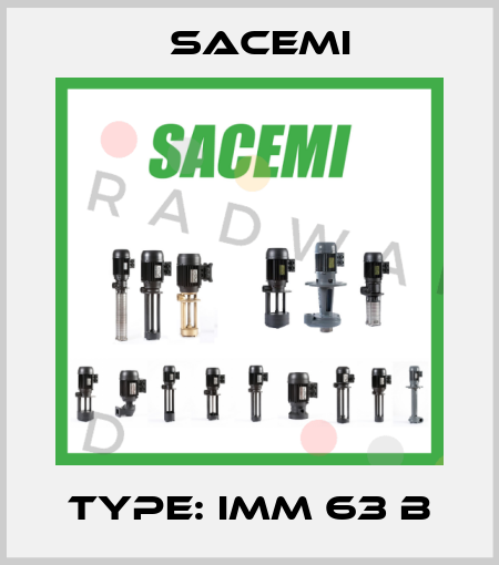 Type: IMM 63 B Sacemi