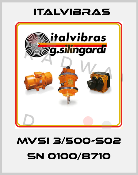MVSI 3/500-S02 SN 0100/8710 Italvibras