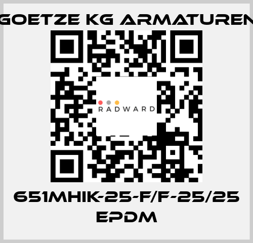 651mHIK-25-f/f-25/25 EPDM Goetze KG Armaturen