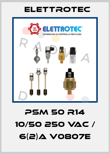 PSM 50 R14 10/50 250 Vac / 6(2)A V0807E Elettrotec