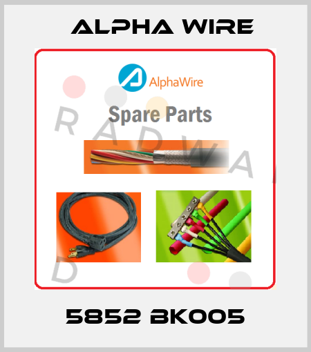 5852 BK005 Alpha Wire