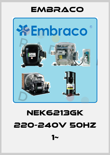 NEK6213GK 220-240V 50Hz 1~ Embraco