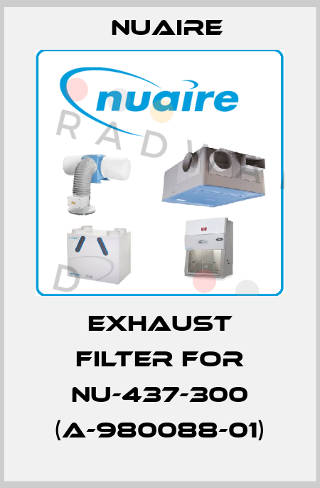 Exhaust filter for NU-437-300 (A-980088-01) Nuaire