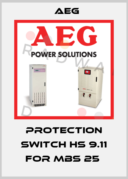 Protection switch HS 9.11 for MBS 25  AEG