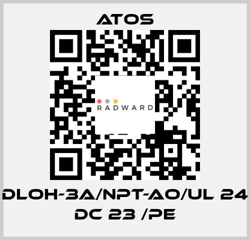 DLOH-3A/NPT-AO/UL 24 DC 23 /PE Atos