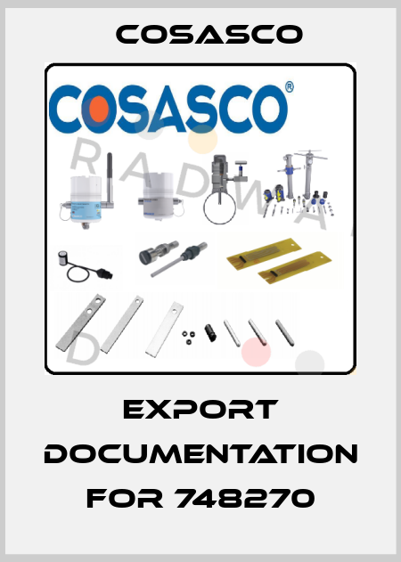 Export Documentation for 748270 Cosasco