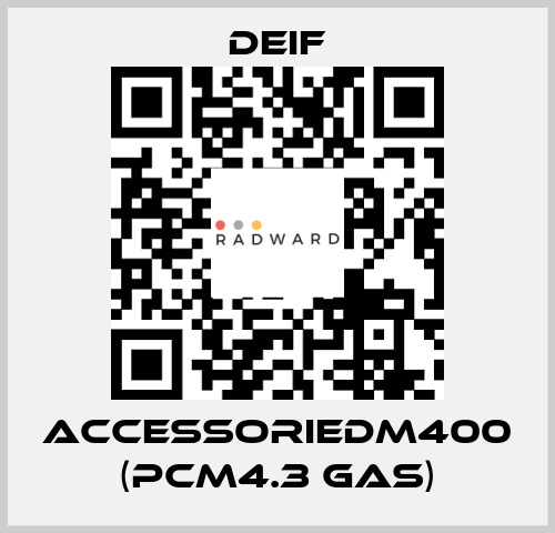 AccessorieDM400 (PCM4.3 GAS) Deif