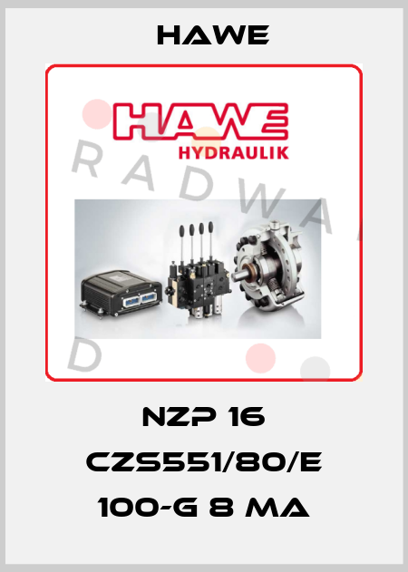NZP 16 CZS551/80/E 100-G 8 MA Hawe