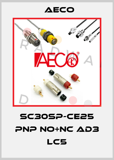 SC30SP-CE25 PNP NO+NC AD3 LC5 Aeco