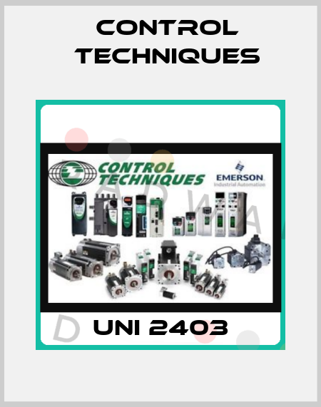 UNI 2403 Control Techniques
