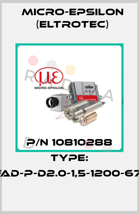 P/N 10810288 Type: FAD-P-D2.0-1,5-1200-67° Micro-Epsilon (Eltrotec)
