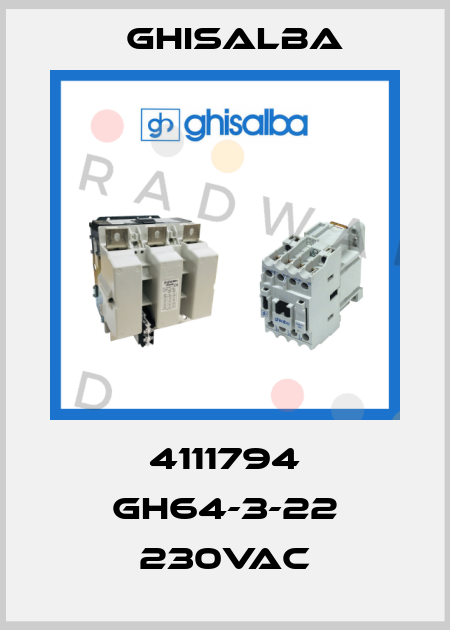 4111794 GH64-3-22 230VAC Ghisalba