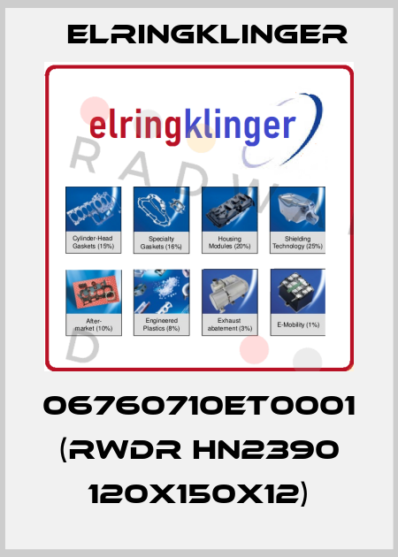 06760710ET0001 (RWDR HN2390 120X150X12) ElringKlinger